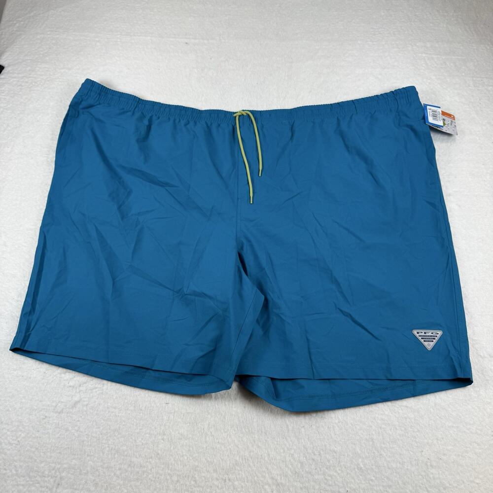Columbia Swim Shorts Mens Size 6X Blue PFG Rambler Water Short 8 Inseam Lined